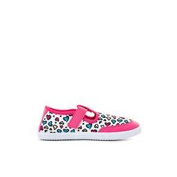 Heart Print Casual Shoes with Velcro Closure-image-25