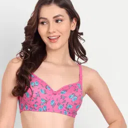 Floral Print Lightly-Padded Bra-26