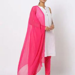Crushed Dupatta with Beaded Hems-picture-36