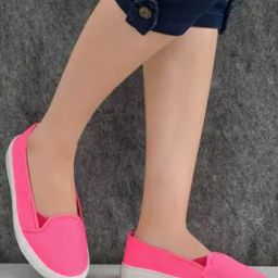 Neon Canvas Slip-On Shoes-picture-0
