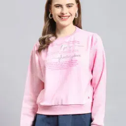 Women Typographic Print Regular Fit Sweatshirt-picture-33