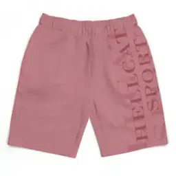 Typographic Shorts with Elasticated Waistband-picture-27