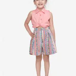 Geometric Print Collar-Neck Playsuit-picture-10
