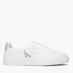 Typographic Print Lace-Up Sneakers-9