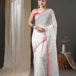 Women Printed Saree with Tassels-picture-10
