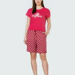 Allover Print & Functional Pocket Lounge Shorts-image-15