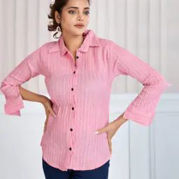 Women Striped Slim Fit Shirt-image-98
