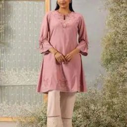 Women Embroidery A-Line Kurti-image-53