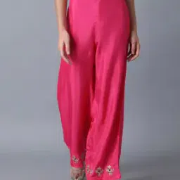 Mid-Rise Palazzo with Embroidery-picture-17