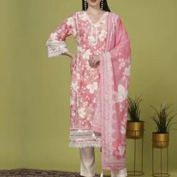 Floral Straight Kurta Set-image-10