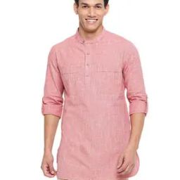 Short Kurta with Patch Pockets-image-68