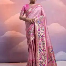Women Organza Saree-image-28