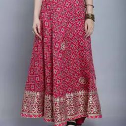 Women Indian Flared Skirt-31