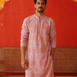 Men Embroidery Long Kurta-image-54