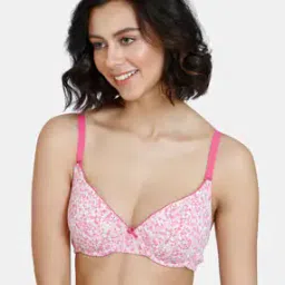Mosaic Valley Padded Wired Medium Coverage T-Shirt Bra-image-27