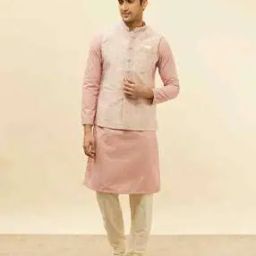 Men Floral Woven Regular Fit Nehru jacket-32