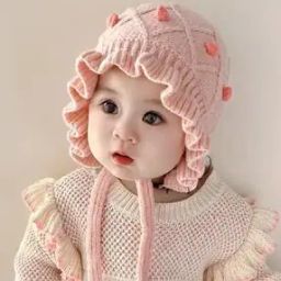 Ribbed Knitted Cap with Tie-Knot-image-79
