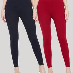 Pack of 2 Solid Leggings-image-1