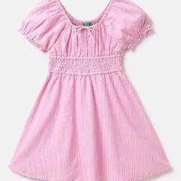 Cotton Fit & Flare Dress-image-3