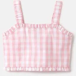 Checked Top with Shoulder Straps-image-47