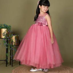 Girls Embellished Fit & Flare Dress-image-19