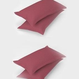 Set of 4 Striped Pillow Covers 27" x 17"-1