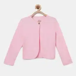 Girls Cotton Round-Neck Shrug-image-46