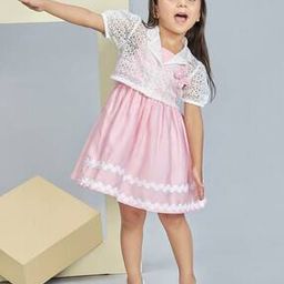 Girls A-Line Dress with Jacket-image-131