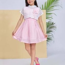 Girls A-Line Dress with Top & Belt-image-71