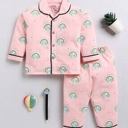 clt.s Girls Graphic Print Shirt & Pyjamas Set-picture-35