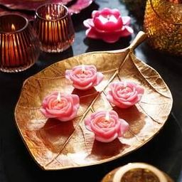 Set of 4 Flower Shaped Candles-29