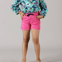 Heart Print Hot Pants with Drawstrings-picture-14