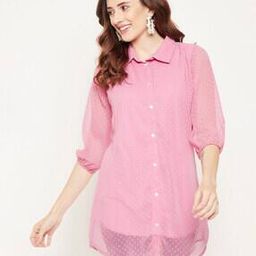 Textured Tunic with Waist Tie-Up-picture-33