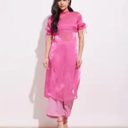 Women High-Neck Pant-Suit Set-image-48