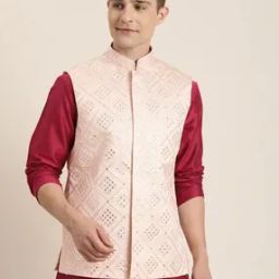 Men Embroidery Nehru jacket-image-80