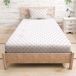 Blends by MHL Single bedsheet with 1 Pillow Cover-37