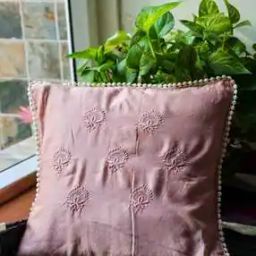 Set of 2 Embellished Cushion Covers - 16x 16-image-82