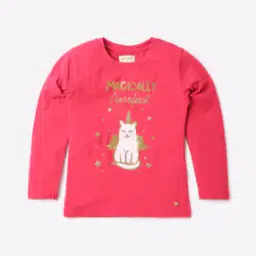 Glitter Print Round-Neck T-shirt-picture-14