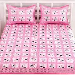 Double BedSheet With 2 Pillow Cover-image-81