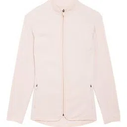 Funnel Neck Fleece Jacket-image-44