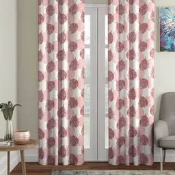 Set of 2 Leaf Print Door Curtains-image-68