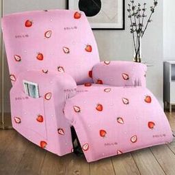 Printed Stretchable Recliner Cover with Patch Pocket-image-78
