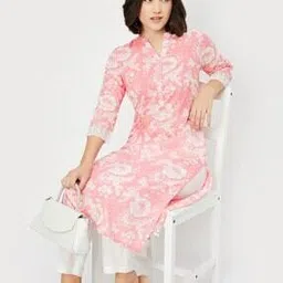 max Women Embroidered Straight Kurta Set-picture-1