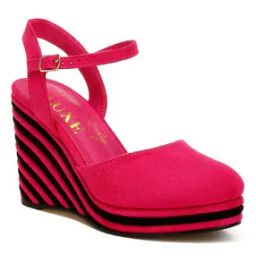 Women Embellished Ankle-Strap Wedges-image-2