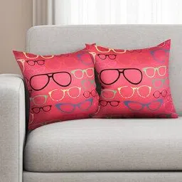 Set of 2 16" x 16" Graphic Print Square Shape Cushion Covers-image-59