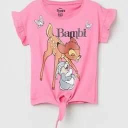 max Girls Graphic Print Regular Fit Round-Neck T-Shirt-picture-38