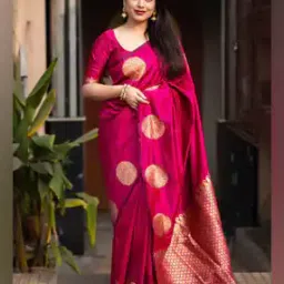 Women Printed Saree with Blouse Piece-picture-31