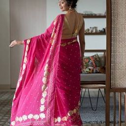 Floral Print Cotton Saree-image-69
