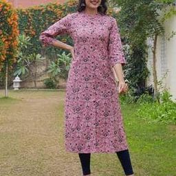 Women Floral Print Straight Kurti-image-25