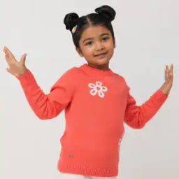 Girls Embroidered Pullover with Full Sleeves-image-9